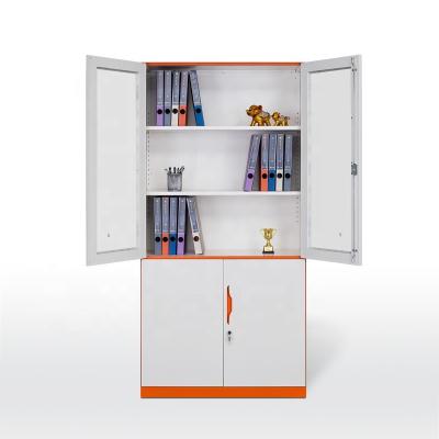 China Office File Cabinet Metal Cabinet 2 Door Storage Steel Cabinet for sale