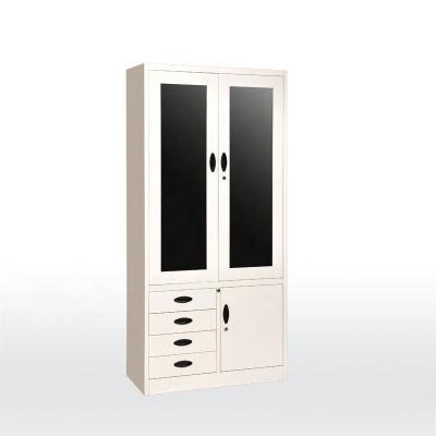 China Glass Door 0.6mm 1850mm High Metal Filing Cupboard for sale
