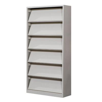 China School Library 6 Layer Metal Steel Newspaper Magazine Cabinet for sale