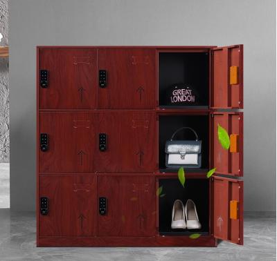 China KD Wood Color 0.5mm Steel Storage Locker for sale
