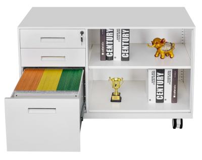 China Three Drawer 0.6mm W900mm Office Filing Cabinet for sale