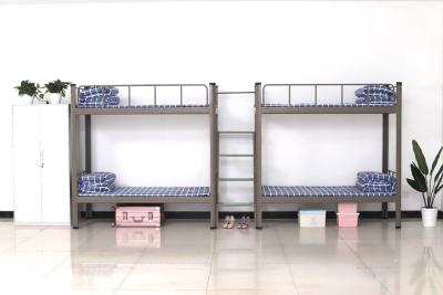 China School Furniture White Screwless Students Metal Double Metal Bunk Bed for sale