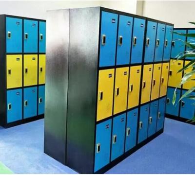 China ISO certificate Mixed Color Blue Black 6 Doors 9 Doors Steel Storage Locker for sale
