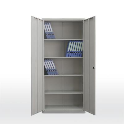 China KD Office Steel Cupboard Double Door Metal Filing Cupboard 4 Shelf for sale