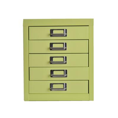 China Office Furniture Mini 5 Drawer Vertical Filing Card Cabinet for sale