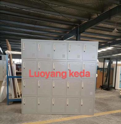 China Knocked Down Steel Clothes Locker Metal Wardrobe Furniture for sale