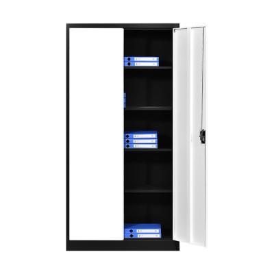 China Metal File Cabinet 2 Door Storage Cabinets With 4 Adjustable Shelf for sale