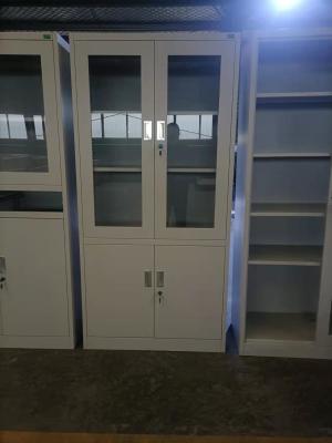 China Muebles de oficinas en frío puerta de cristal del almacenamiento del armario del archivaje de acero en venta