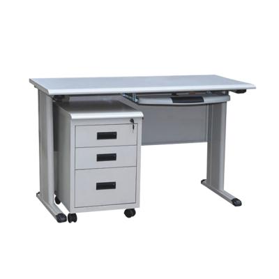 China MDF Desktop Metal Office Table Desk Office Furniture for sale