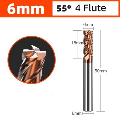 China Carbide Square End Mill Bits 2-6 Flutes 1mm-20mm Diameter for Steel for sale
