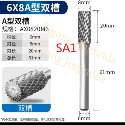 China B0820MX06-60 Rotary Tungsten Carbide Burr Bits 8mm Head Diameter for sale