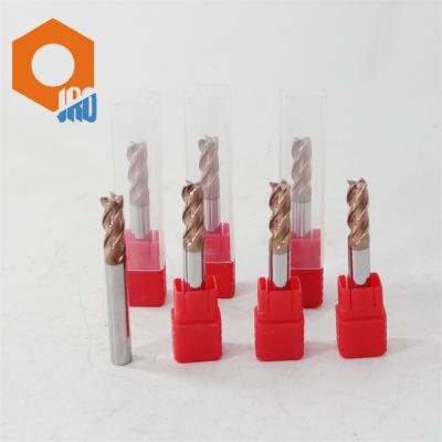 China Tungsten Carbide Endmills 4 Flutes HRC60 Flat End Mill Bits for sale