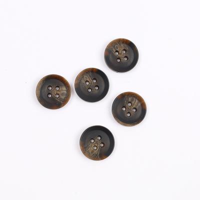 Chine Garment Accessories Min Order 100pcs China Manufacture Shirt Sweater Natural Resin Round Buttons à vendre
