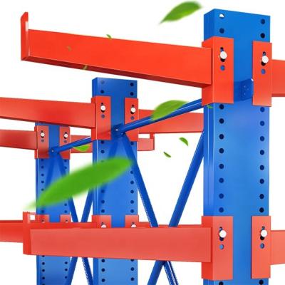China Rack de armazenamento em cantilever de vigas de aço estrutural com alta utilização de espaço para armazenamento de tubos à venda