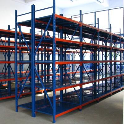 China Racks de mezanino de aço industrial para armazéns de armazenamento de metal prateleira de empilhamento à venda