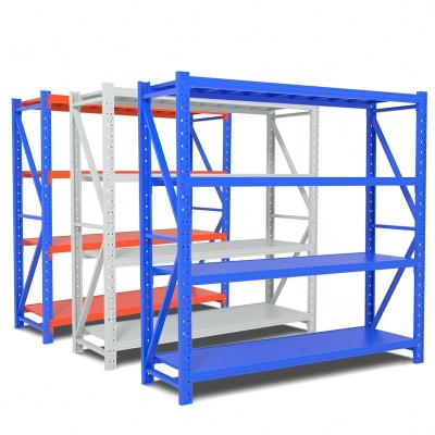 China Medium Duty Garage Storage Shelves Metal Stacking Industrial Pallet Shelf for sale