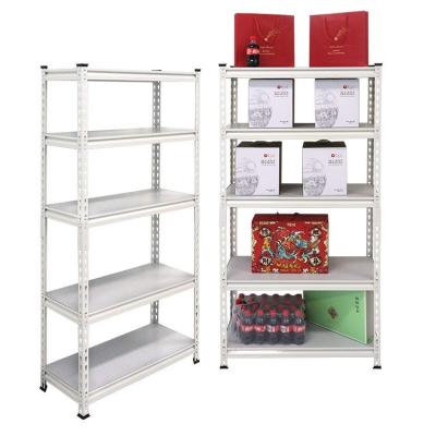 China American style 4,5 shelf light duty 5 tier storage shelving boltless rivet rack metal diy storage shelves for sale
