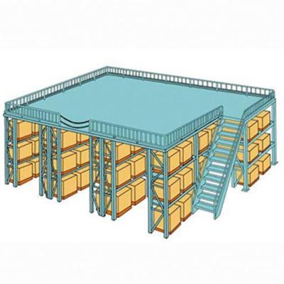 China Mezzanine Floor Warehouse Storage Shelves Stainless Steel Heavy Duty for sale
