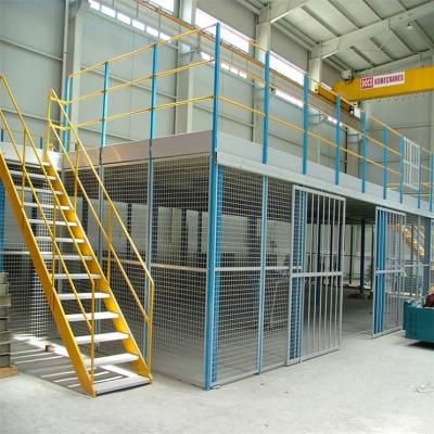 China Estantes de paletes seletivas de plataforma de estrutura de aço para mezanino de ginásio à venda