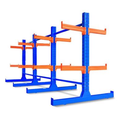 China Goods Structural Cantilever Rack Warehouse Corrosion Protection Rivet Shelving for sale