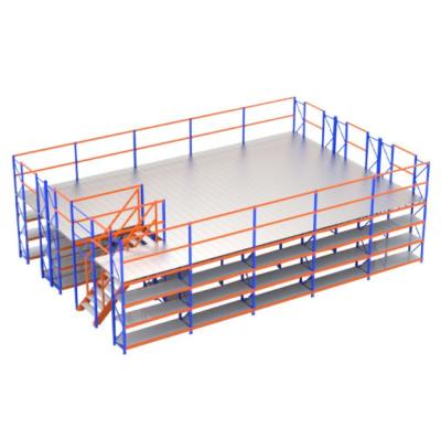 China Customized Steel Mezzanine Racks Corrosion Protection Loft Shelf Platform for sale