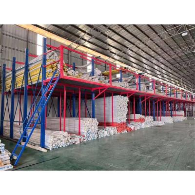 China Sistema de prateleiras de mezanino para serviços pesados ​​Sótão plataforma estantes de vários níveis à venda