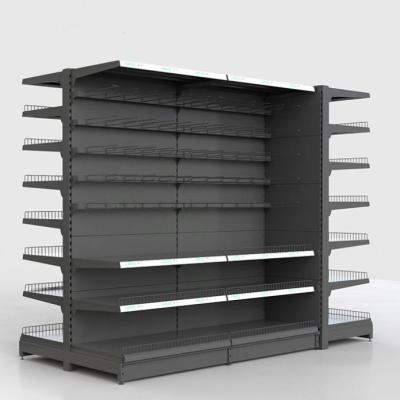 China Metal Supermarket Display Shelves Heavy Duty Grocery Retail Store Shelf for sale