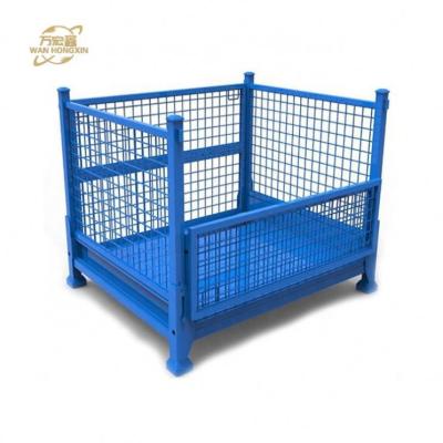 China Powder Coating Stackable Pallet Cages Transport Welded Carpet Roll Racking System for sale