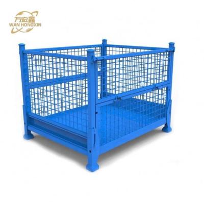 China Portable Metal Pallet Cages Heavy Duty Steel Storage Stackable Post Pallet Stillage for sale