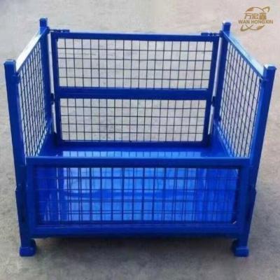 China Heavy Duty Stackable Pallet Cages Galvanized Warehouse Fabric Rolls Storage Rack for sale