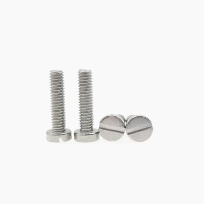 China Grade 2 Grade 5 DIN84 Slotted Titanium Screw M5 M6 M8 With High Precision for sale