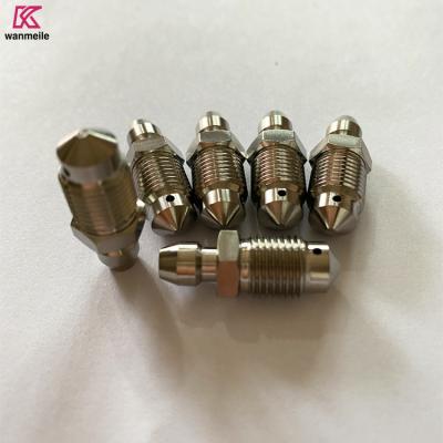 China M10 1.0mm Front Brake Master Hex Head Gr5 Titanium Bleed Nipple Bolts for sale