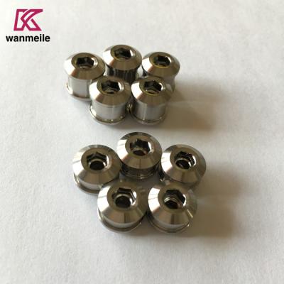 China M8 Bicycle Parts Gr5 Titanium Chain Ring Fixing Bolt And Nut For Bike for sale