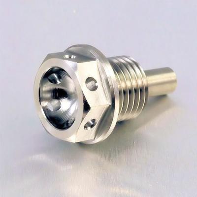 China GR5 Drainage With CNC Machined Non Magnetic M12 M14 Titanium Sump Bolt for sale
