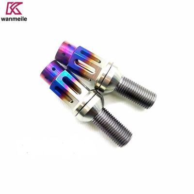 China refitted with titanium alloy hollow tire bolt M14  1.5 wheel hub bolts cone seat for sale