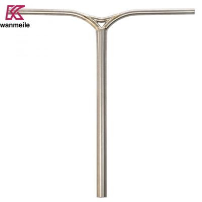 China Polished Finish Titanium Handle Bar Pro Scooter Bars Titanium T Bar Gr9 For Stunt Scooters for sale