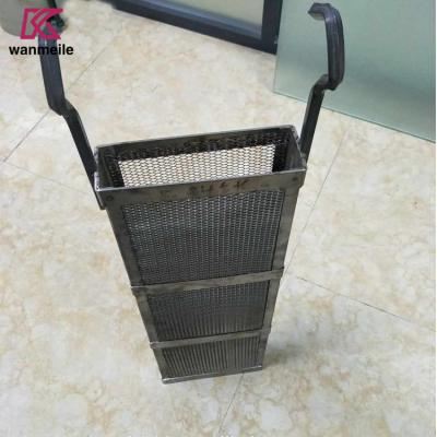 China Titanium Basket For Anodizing And Electroplating GR2 Titanium Anode Mesh Basket for sale