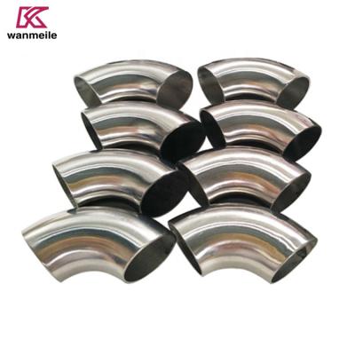 China gr2 OD38mm OD57mm welded Titanium elbow for chemical industry en venta