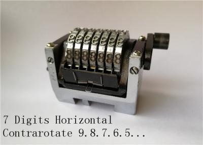 China GTO MO HAMADA Electronic Numbering Machine 7 Digits 22.3 Horizontal Contrarotate for sale