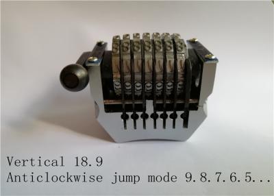 China Vertical 18.9 Rotary Numbering Machine Anticlockwise Jump Mode Sandard Convex Type for sale