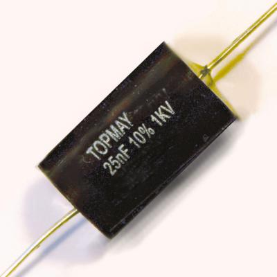 China Condensadores audios 25nF de gama alta 1KVDC de la película del polipropileno axiales en venta