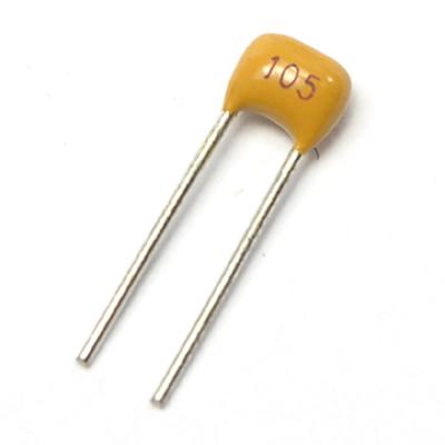China 105 1uF Multilayer Monolithic Ceramic Capacitor 50V Pitch 5.08mm +/-20% for sale