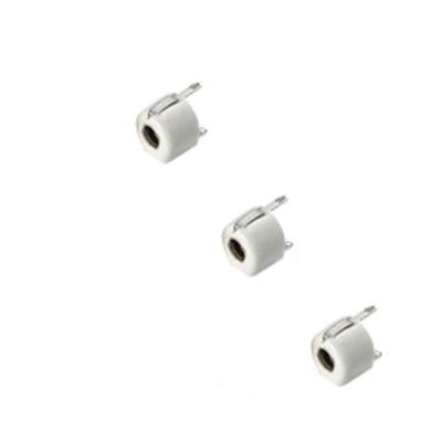 China 6mm Ceramic Trimmer Capacitor White 10pF 100V For Remote Keyless Equipment for sale