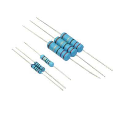 China Fixed Metal Film Resistor Color Ring Coating 1/4W 1/2W  3W for sale