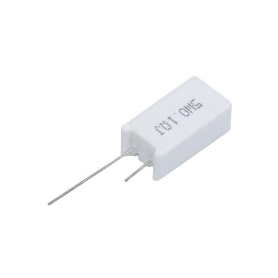 China SQM Vertical Cement Power Supply Resistor High Voltage 5W0.1ΩJ  3W0.22ΩJ 5% for sale
