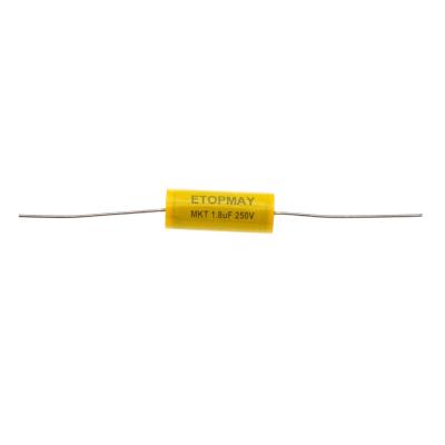 China Axial Polyester Audio Film Capacitors For Speaker 1.8uF 250V for sale