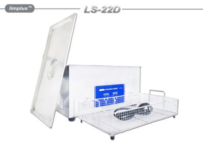 China Metal Parts Polishing Clean Table Top Ultrasonic Cleaner 22liter Digital Time Control for sale