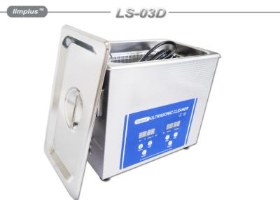 China 120W Power TableTop 3L Digital Ultrasonic Cleaner With Heater Digital Time Control for sale