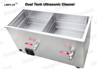 China Dual Tanks Industrial Ultrasonic Cleaner With Dryer System one year Warranty for sale