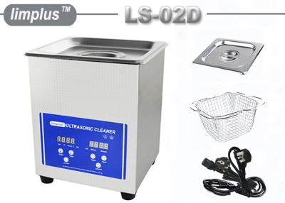 China 2L Stainless Steel Commercial Ultrasonic Cleaner with Heater / Digital Timer for Electronic Tool for sale